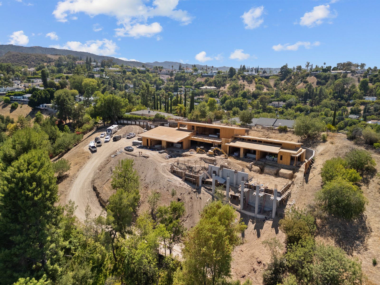 Belinda project - aerial view of the build site